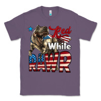 Lavender Red White Rawr Dinosaur T-Rex Classic Tee - LillyAllenDesigns
