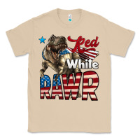 Mushroom Red White Rawr Dinosaur T-Rex Classic Tee - LillyAllenDesigns