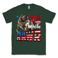 Sports Green Red White Rawr Dinosaur T-Rex Classic Tee - LillyAllenDesigns