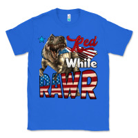 True Royal Red White Rawr Dinosaur T-Rex Classic Tee - LillyAllenDesigns