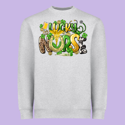 Lucky Nurse St. Patrick's Heavyweight Sweatshirt Designed By Howdyjamesfarm