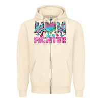 Sandshell Western Mom Is A Fighter Zipper Hoodie - BundleAndBundleShop