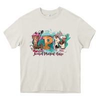 Cream lpn licensed practical nurse western Heavy Core Tee - NancyCooperArtShop
