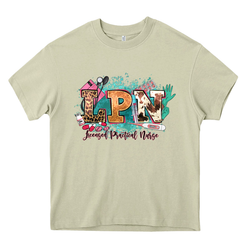 Lpn Licensed Practical Nurse Western Heavy Core Tee by NancyCooperArtShop | Teevron