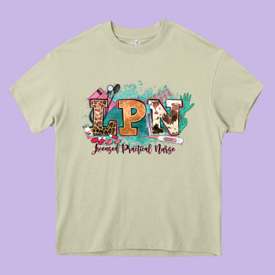 Lpn Licensed Practical Nurse Western Heavy Core Tee Designed By Nancycooperartshop