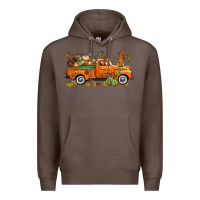 Coffee thanksgiving truck with gnome bbs Premium Hoodie - BundleAndBundleShop