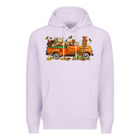 Lilac thanksgiving truck with gnome bbs Premium Hoodie - BundleAndBundleShop