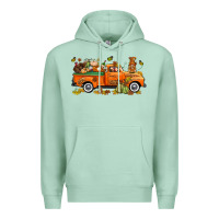 Seafoam thanksgiving truck with gnome bbs Premium Hoodie - BundleAndBundleShop