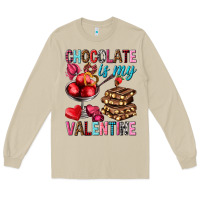 Mushroom Chocolate is my valentine Valentine's Day Long Sleeve Tee - HowdyJamesFarm
