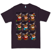 Plum christmas reindeers Premium Tee - MaliasSmallBusiness