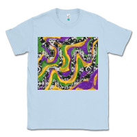 Dusty Blue mardi gras cowhide Classic Tee - RanaPortraitStore