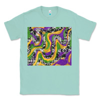 Seafoam mardi gras cowhide Classic Tee - RanaPortraitStore