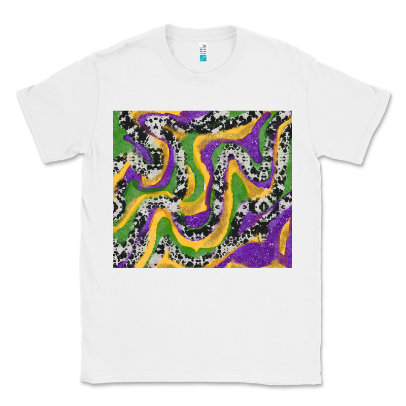 Mardi Gras Cowhide Classic Tee by RanaPortraitStore | Teevron