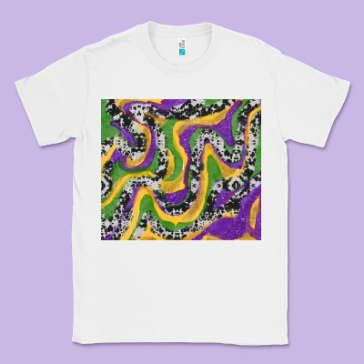 Mardi Gras Cowhide Classic Tee Designed By Ranaportraitstore