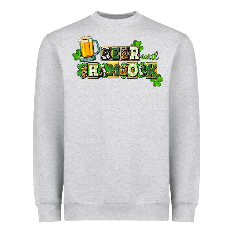 Beer And Shamrock Heavyweight Sweatshirt by CowGirlArtShop | Teevron