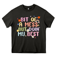 Asphalt bit of a mess but doin' my best Heavy Core Tee - MaliasSmallBusiness