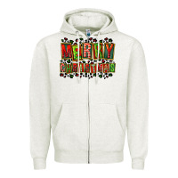 Oatmeal Heather merry christmas Zipper Hoodie - FaDigitalArtStudio