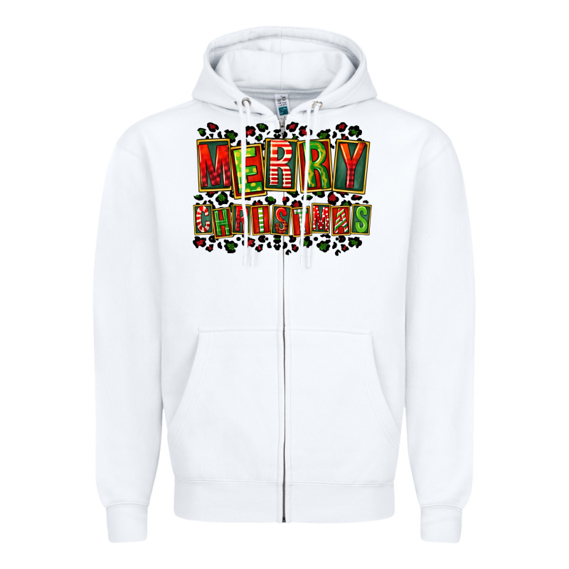 Merry Christmas Zipper Hoodie by FaDigitalArtStudio | Teevron