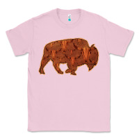 Bubblegum Pink Bison Silhouette Red Skull Classic Tee - Bettercallsaul