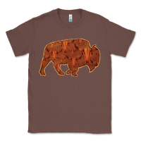 Chestnut Bison Silhouette Red Skull Classic Tee - Bettercallsaul