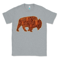 Heather Grey Bison Silhouette Red Skull Classic Tee - Bettercallsaul
