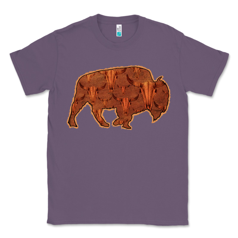 Bison Silhouette Red Skull Classic Tee by Bettercallsaul | Teevron