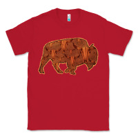 Red Bison Silhouette Red Skull Classic Tee - Bettercallsaul