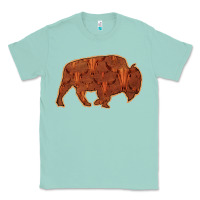 Seafoam Bison Silhouette Red Skull Classic Tee - Bettercallsaul