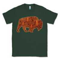 Sports Green Bison Silhouette Red Skull Classic Tee - Bettercallsaul