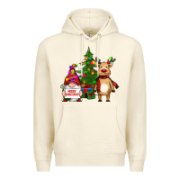 Sandshell merry christmas gnomes, reindeer Premium Hoodie - RanaPortraitStore