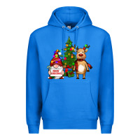 True Royal merry christmas gnomes, reindeer Premium Hoodie - RanaPortraitStore