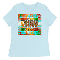 Baby Blue educator of tiny humans Ladies Tee - NancyCooperArtShop