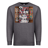 Charcoal Heather happy easter Premium Sweatshirt - CowhideDigitalArt