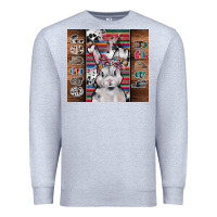 Heather Grey happy easter Premium Sweatshirt - CowhideDigitalArt