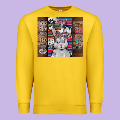 Happy Easter Premium Sweatshirt Designed By Cowhidedigitalart