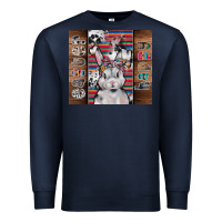 Navy happy easter Premium Sweatshirt - CowhideDigitalArt