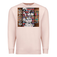 Pale Pink happy easter Premium Sweatshirt - CowhideDigitalArt