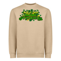 Mushroom Just a girl who loves St. Patrick's Day Heavyweight Sweatshirt - HowdyJamesFarm