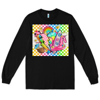 Black retro summer Long Sleeve Tee - TumblerDesignByShophia