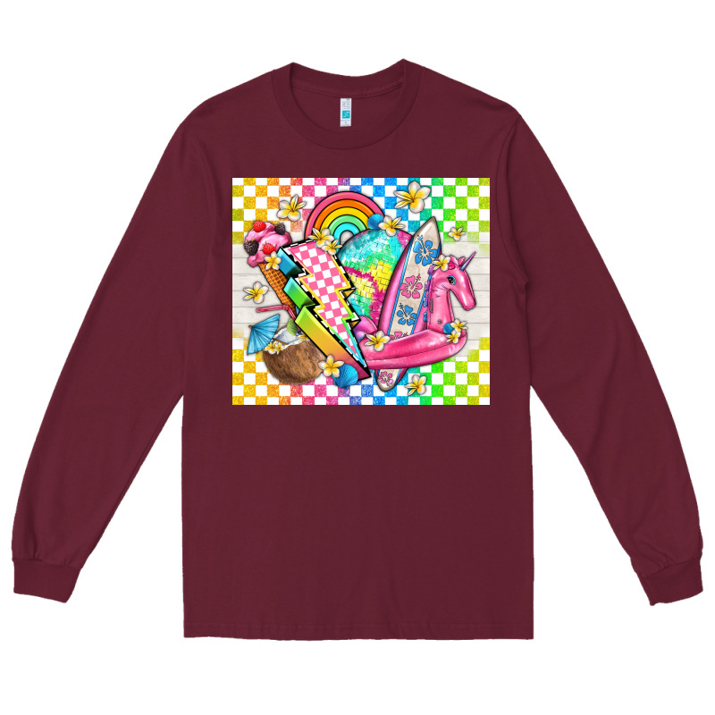 Retro Summer Long Sleeve Tee by TumblerDesignByShophia | Teevron