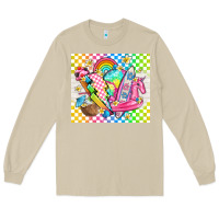 Mushroom retro summer Long Sleeve Tee - TumblerDesignByShophia
