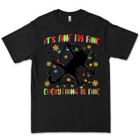 Black it's fine i'm fine everything is fine Premium Tee - MaliasSmallBusiness