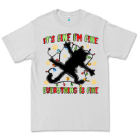 Dove Grey it's fine i'm fine everything is fine Premium Tee - MaliasSmallBusiness