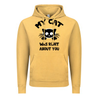 Vintage Mustard My Cat Was Right About You Vintage Hoodie - Bettercallsaul