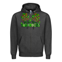 Charcoal Heather Shake Your Shamrocks Zipper Hoodie - FaDigitalArtStudio