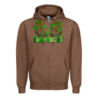 Chestnut Shake Your Shamrocks Zipper Hoodie - FaDigitalArtStudio