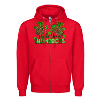 Red Shake Your Shamrocks Zipper Hoodie - FaDigitalArtStudio