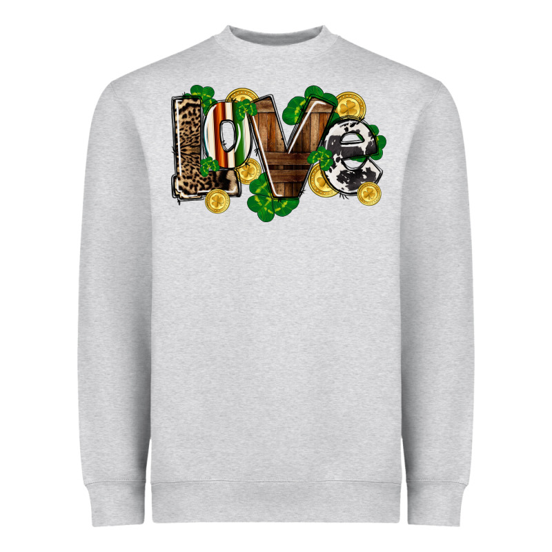 Western Love St. Patrick's Day Heavyweight Sweatshirt by CowGirlArtShop | Teevron