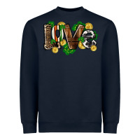 Navy Western love St. Patrick's Day Heavyweight Sweatshirt - CowGirlArtShop