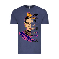 Vintage Denim RBG Ruth Bader Ginsburg Women Belong In All Places Vintage Tee - Bettercallsaul